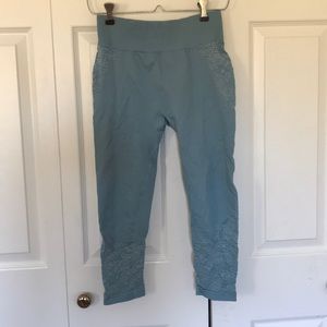 Fabletics lace detailed Capri leggings